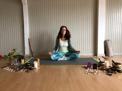 Yogastunde mit Christine